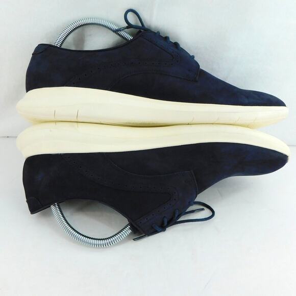 Johnston & Murphy Henning Plain Toe Men's Navy Nubuck Size 10 New Shoes - Picture 3 of 10